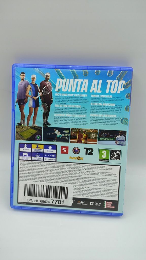 Gra na konsolę PS4 Topspin top spin 2K25 WERSJA ANGIELSKA 2025