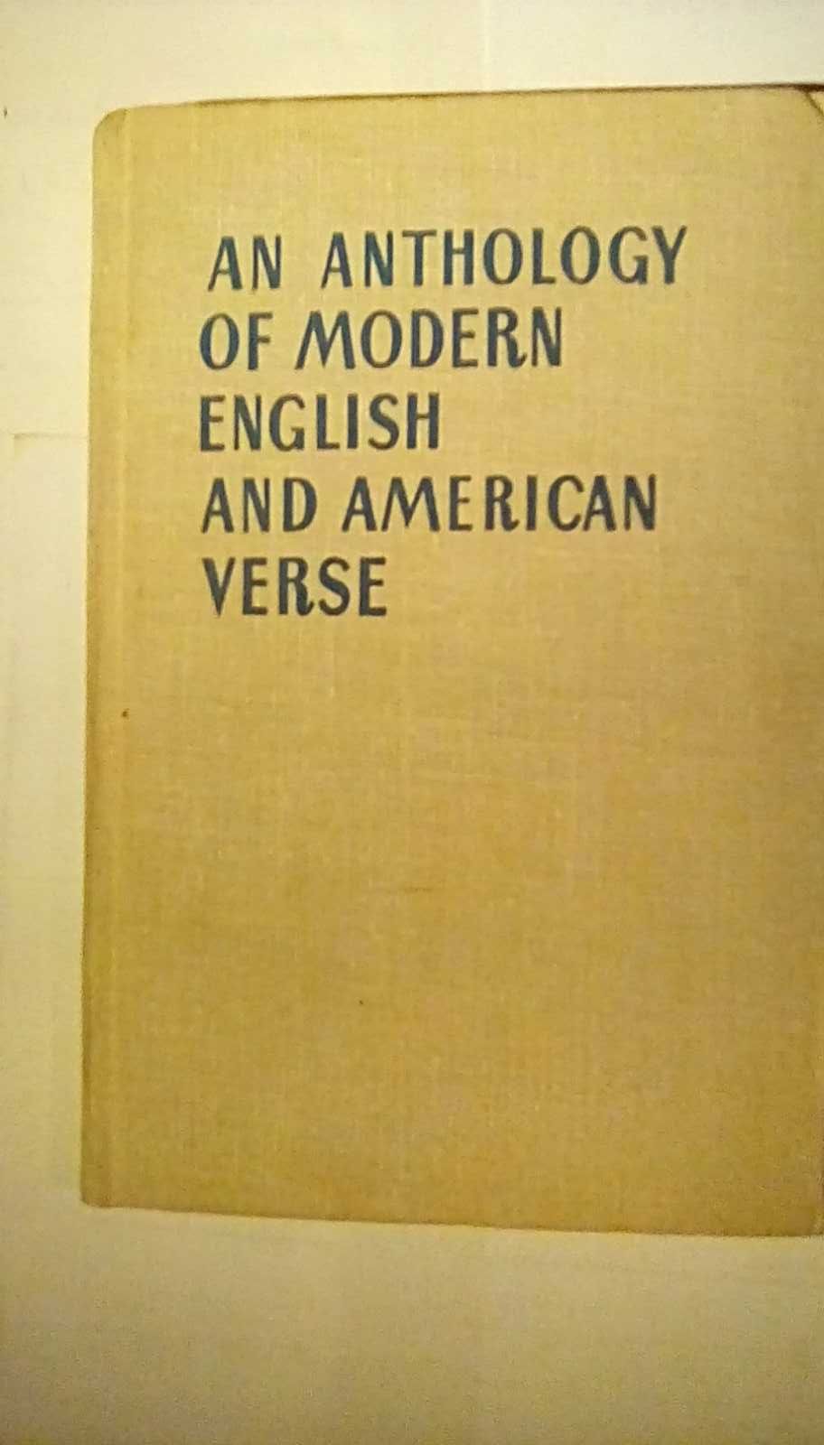 An Anthology of Modern English and American Verse