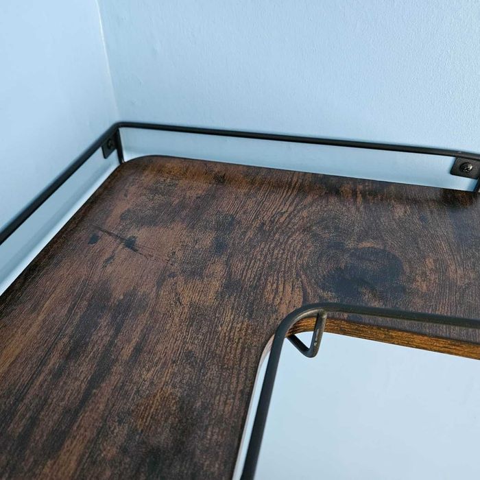 Półki Narożne Wiszące Zestaw 2 LOFT Vintage Ścienne 29x40 NOWE PREMIUM