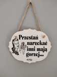 Zawieszki z napisami 11 zł za jedną