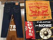 spodnie jeans LEVIS 502 W34 L32 pas 89 90 91 - 92 93 94 - 95 96 j NOWE
