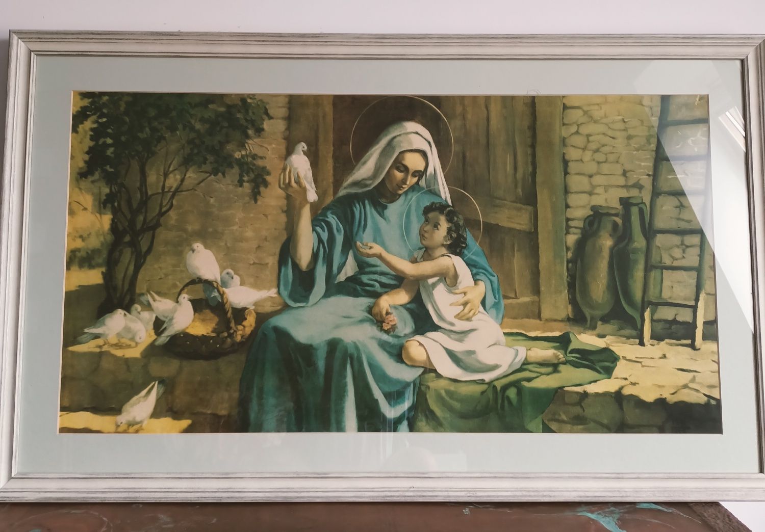 Obraz Matka Boska z Jezusem odrestaurowany