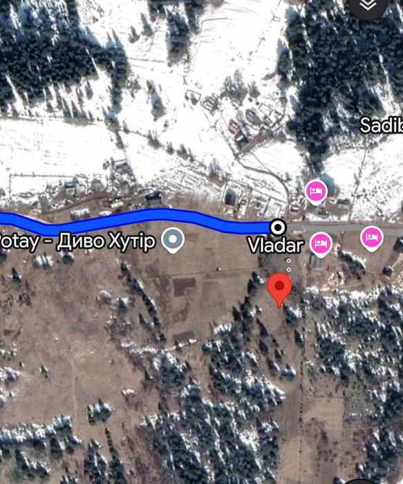 Ділянка з шикарним краєвидом. Яблуниця.