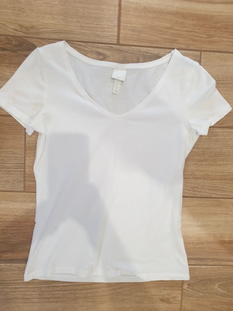 Tishirt biały H&M  S