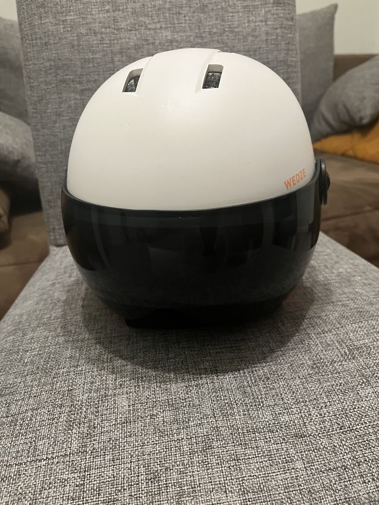 Kask dziecięcy Decathlon Wedze Piste 550 roz 53-56 cm + gogle szybka