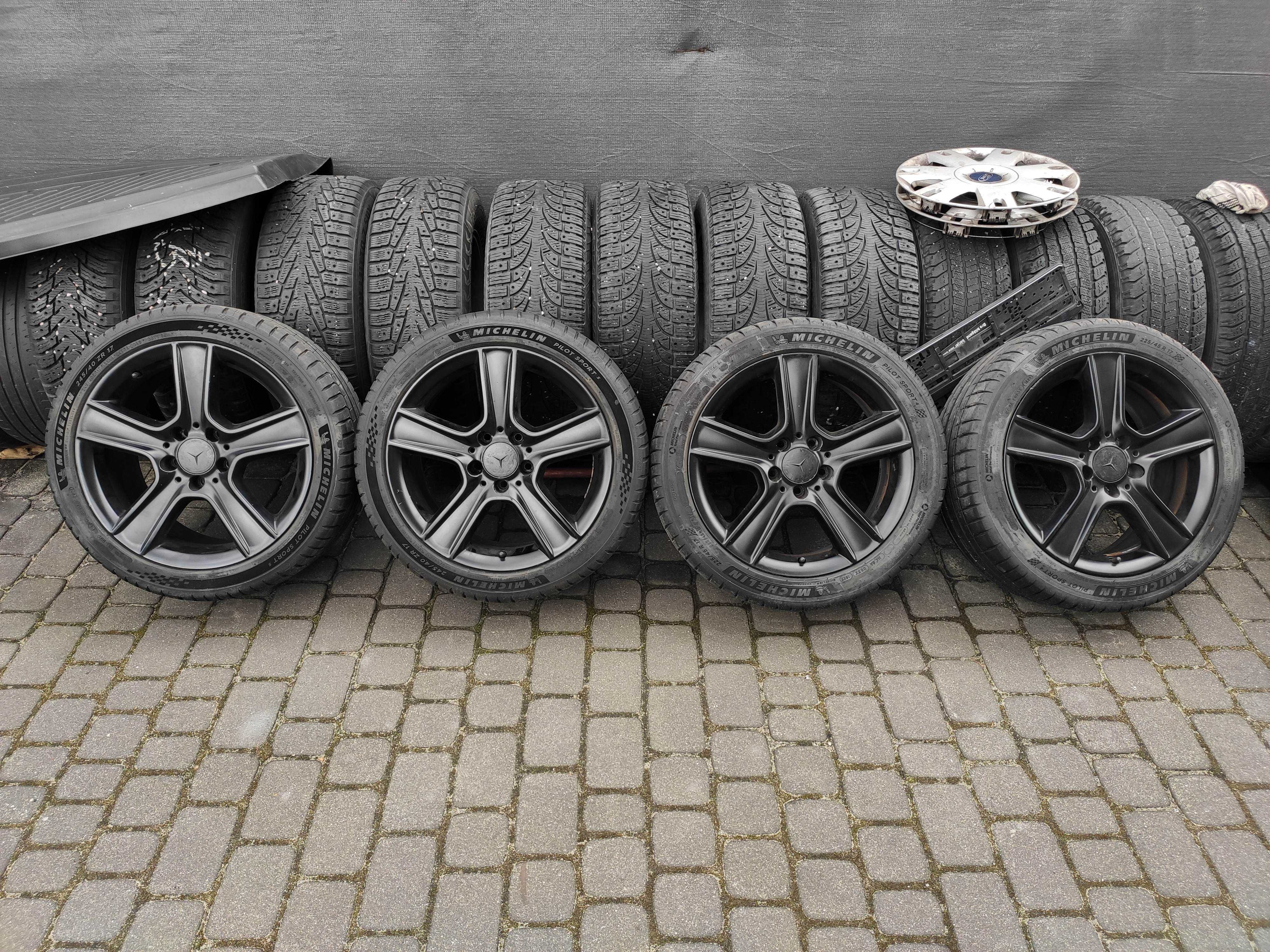 Alufelgi 17c 5x112 Oryginał Mercedes 2 szerokości 7,5 8,5 cala