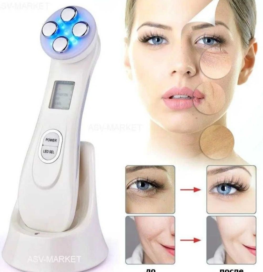 Микротоковый массажёр для лица RF&EMS beauty instrument