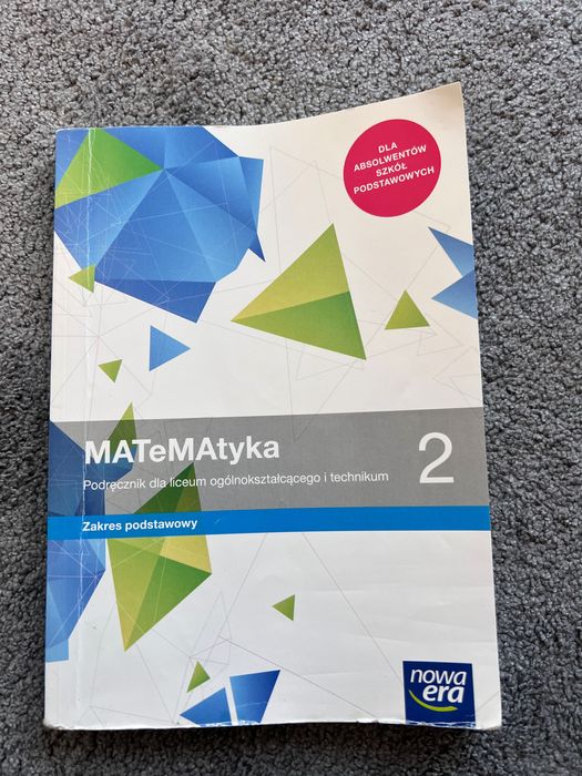 Podręcznik, książka Matematyka 2 - liceum, technikum - Nowa Era