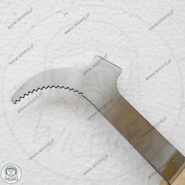 Dłuto Pasieczne Nierdzewne proste, z ząbkowanym rozpierakiem