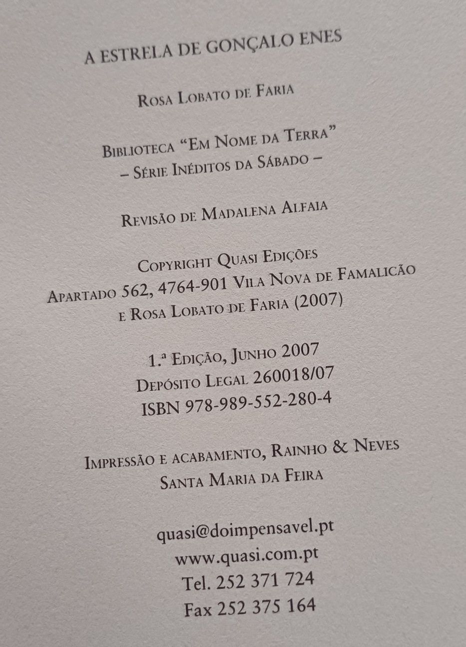 Livro A Estrela de Gonçalo Enes