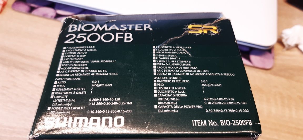 Shimano biomaster 2500fb