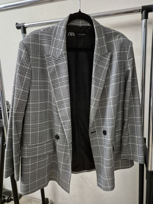 Піджак в клітинку ZARA M-L