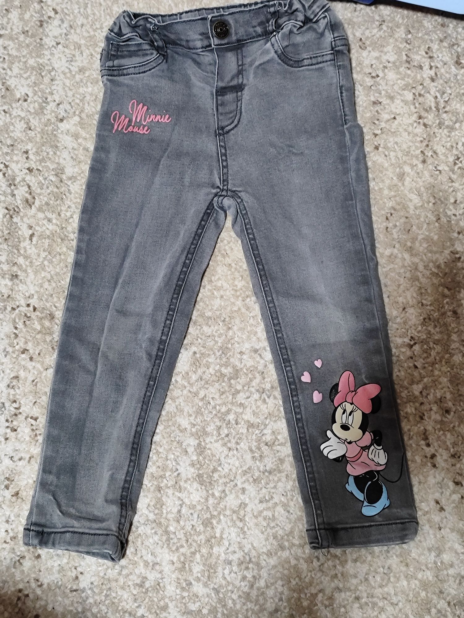 Spodnie dziecięce dżinsy dla dziewczynki rozmiar 98 Minnie Disney