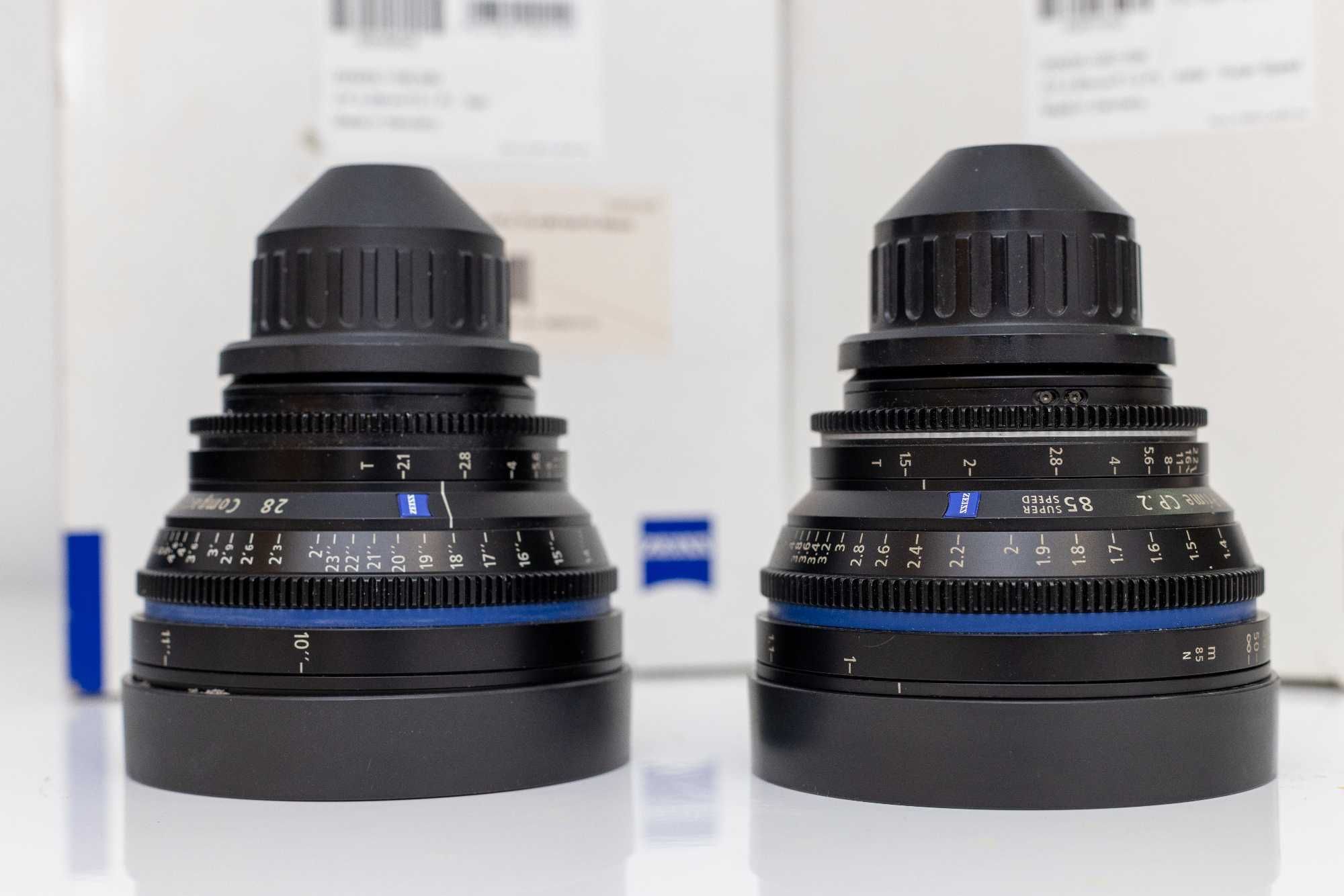 Objectivas Carl Zeiss CP2 com PL mount