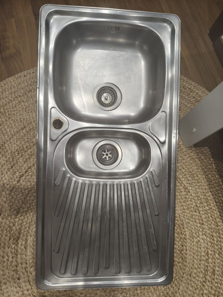 Lava loiça em inox 100x50