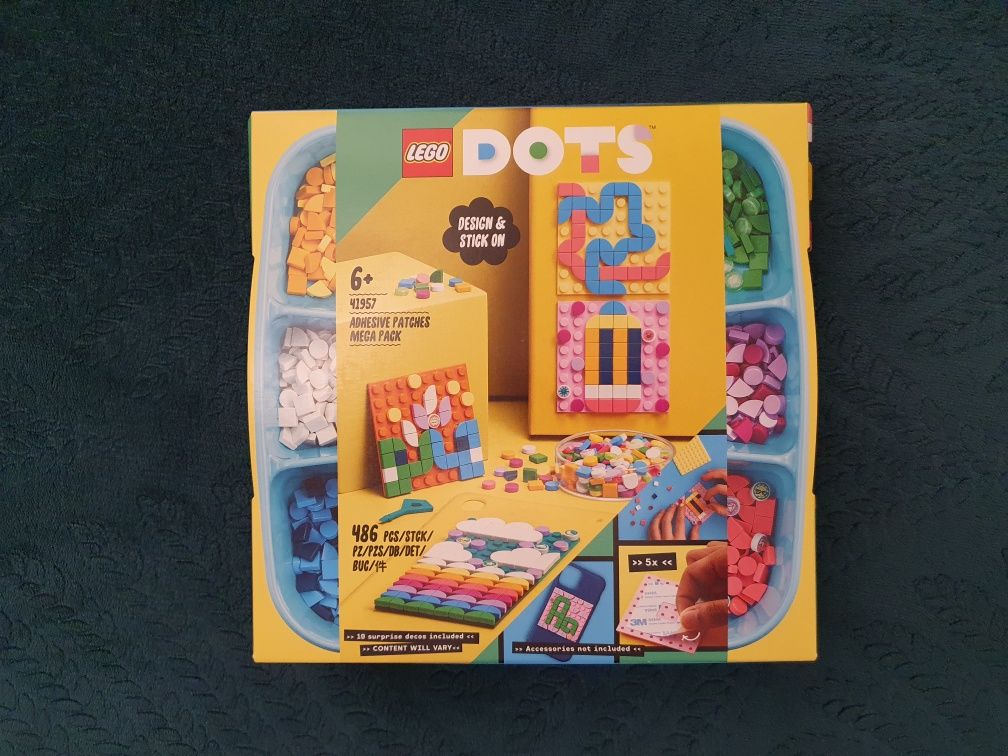 Nowe Klocki LEGO 41957 DOTS Megazestaw Nalepek ŁÓDŹ