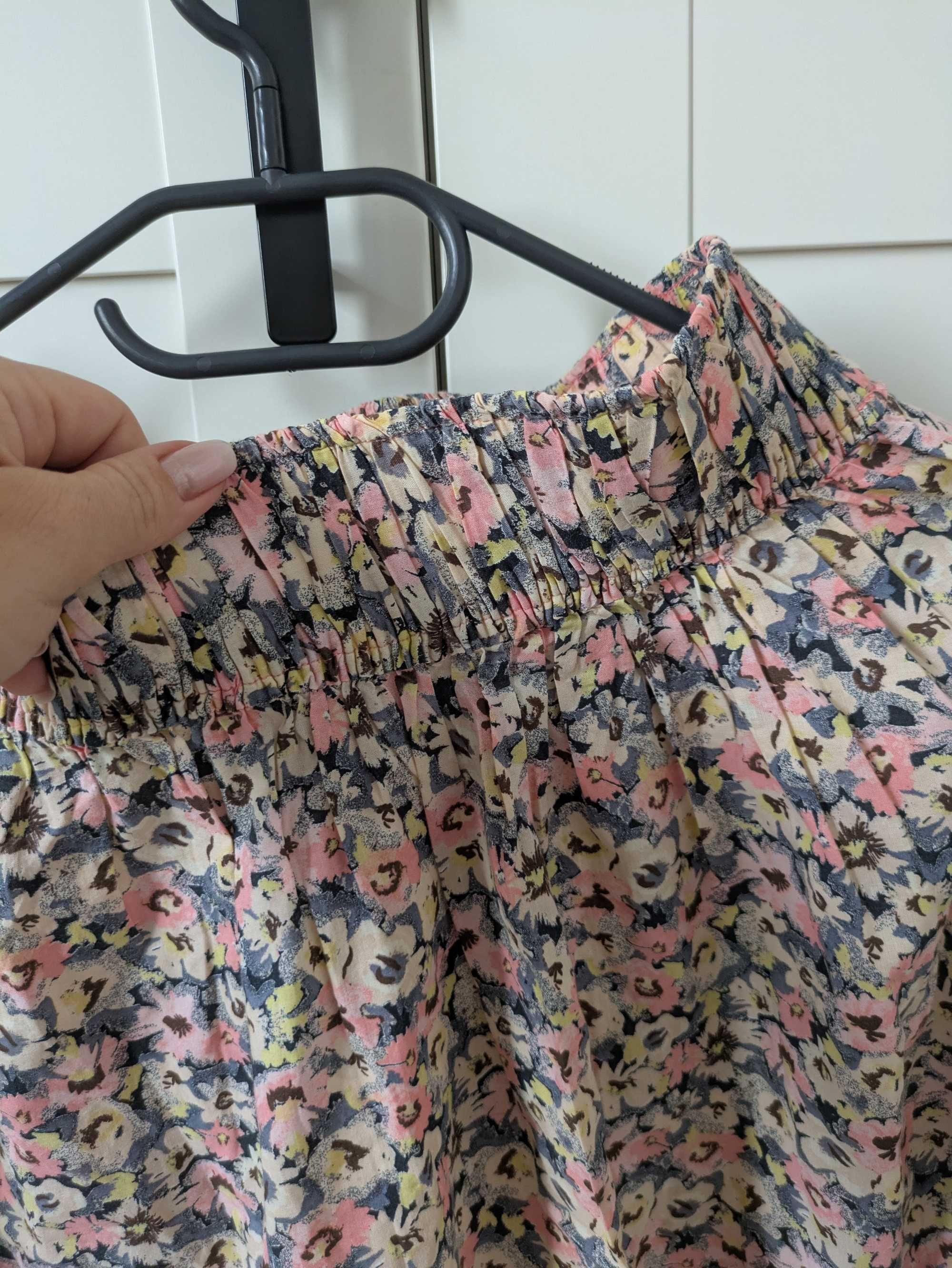 Spódnica w kwiaty na lato, H&M, rozmiar S