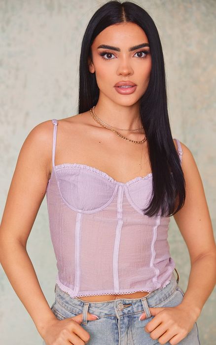 Топ корсетный на косточках, ХЛ,85C/D, бренд PLT