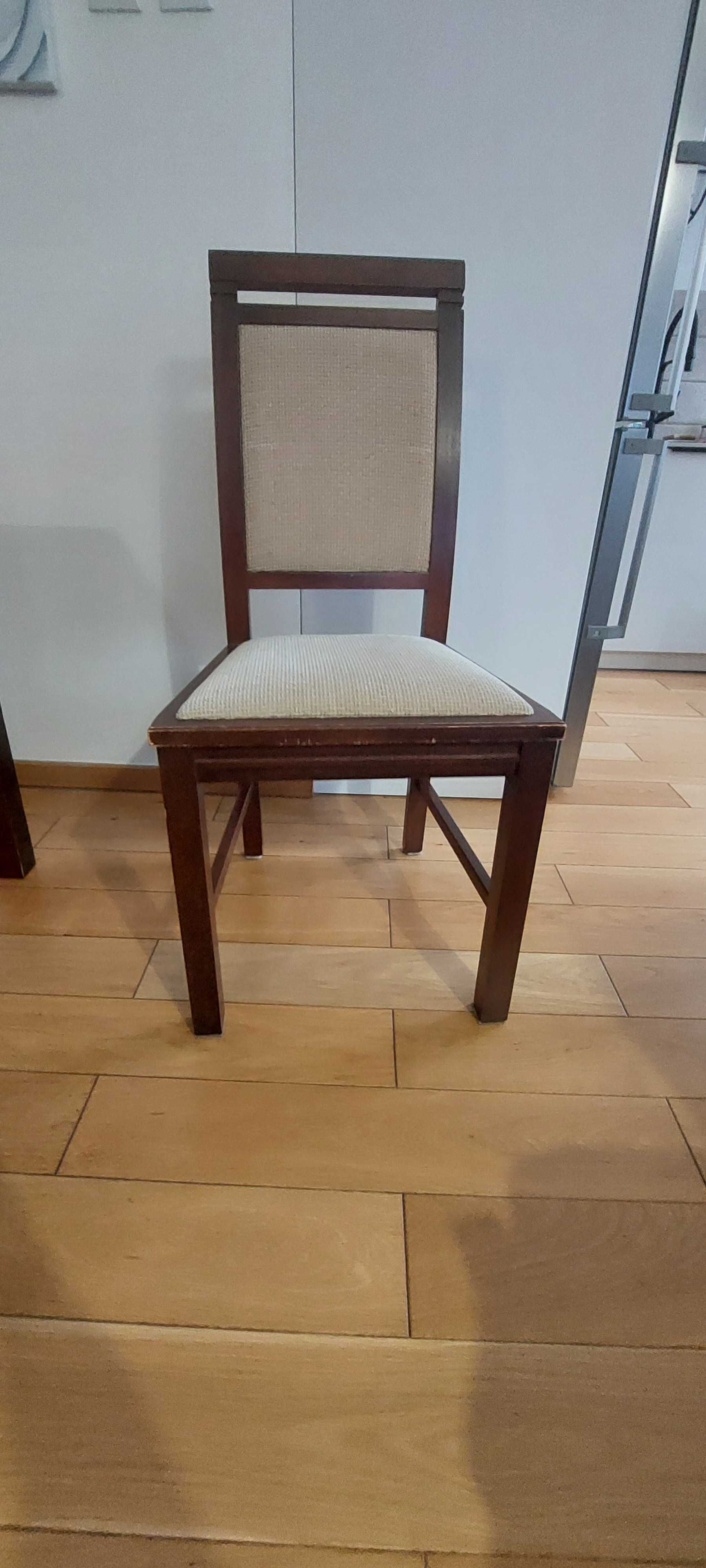 Stół z kompletem 6 krzeseł. Stół 140 cm X 77 cm 180 cm X 77 cm. Drewno