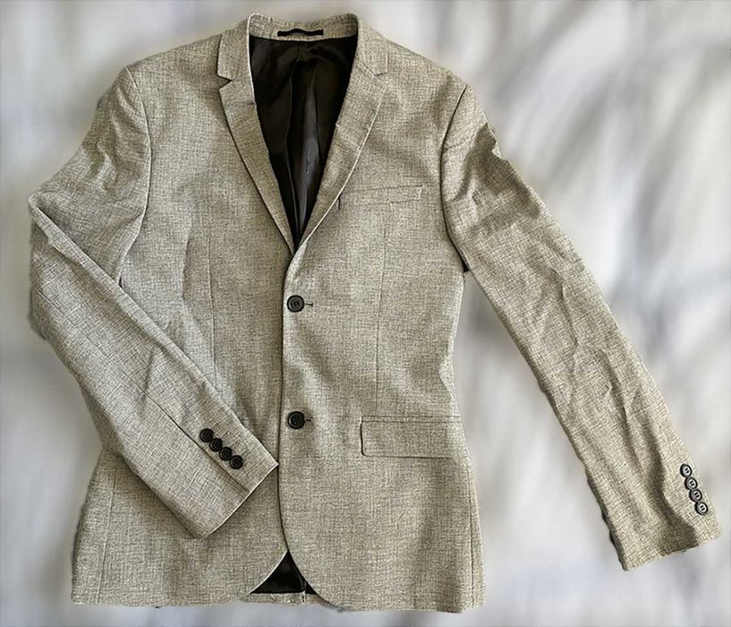 Casaco de Fato / Blazer de Homem Cinza, Novo