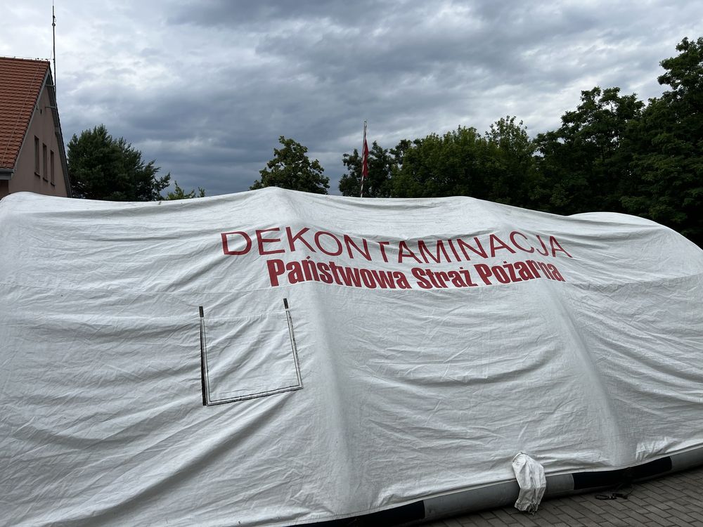 Namiot pneumatyczny straz 30m2