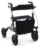 Chodzik Rollator składany i lekki z siedziskiem aluminiowy do 136 kg
