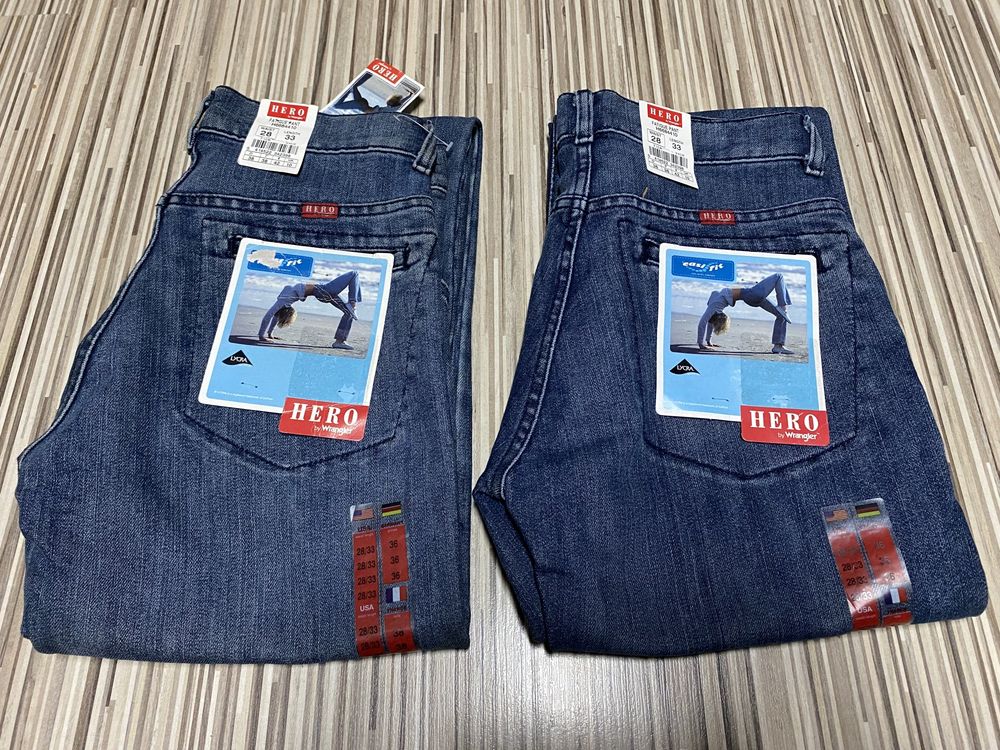 Spodnie damskie jeans 28/33 pas 76 cm komplet 2 pary Wrangler nowe