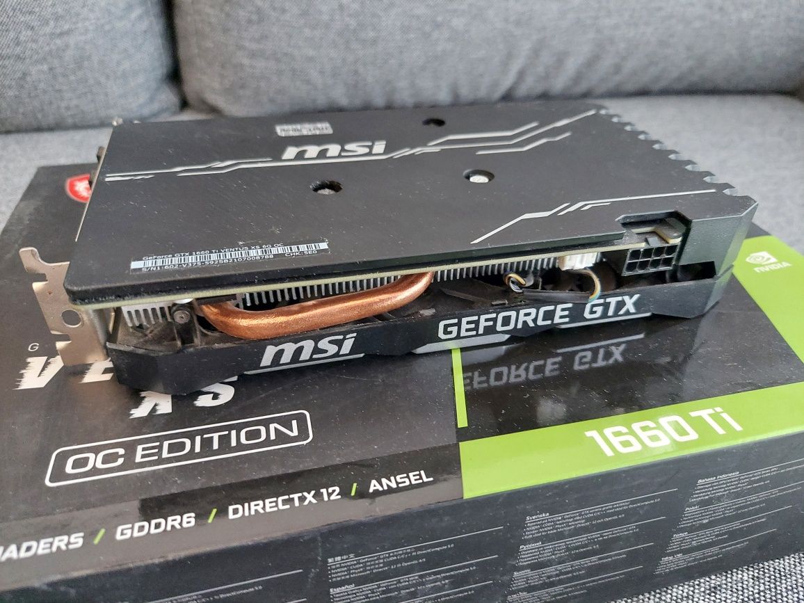 MSI GeForce GTX 1660 Ti Ventus XS OC Edition 6GB Karta Graficzna