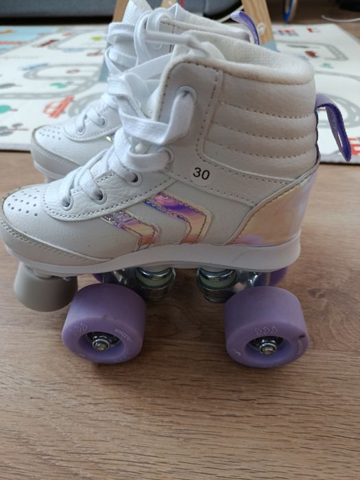 Wrotki Quad 100 Lila decathlon rozmiar 30