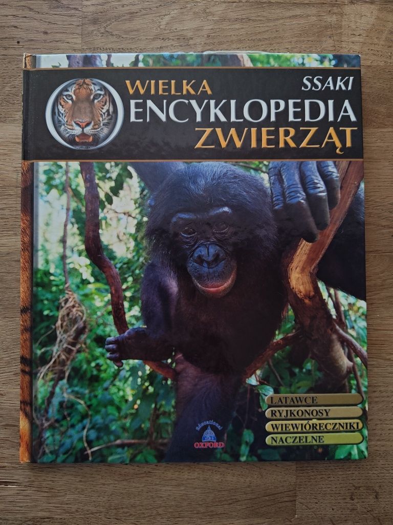 Wielka encyklopedia zwierząt ssaki naczelne latawce ryjkonosy OXFORD