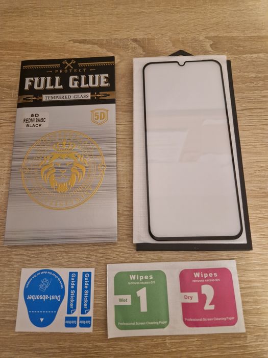 Hartowane szkło HARD Full Glue 5D do XIAOMI REDMI 9A/9C CZARNE