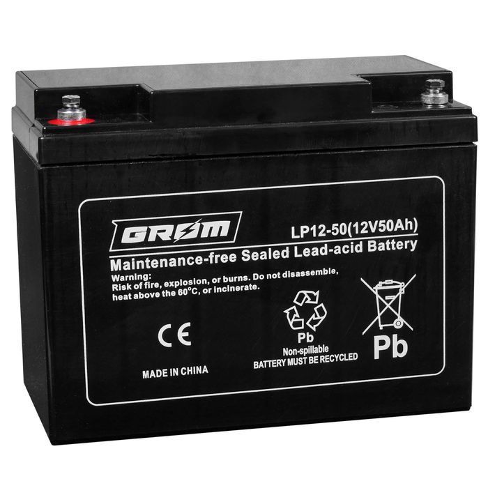 Akumulator żelowy GROM 12V 50Ah LP12-50