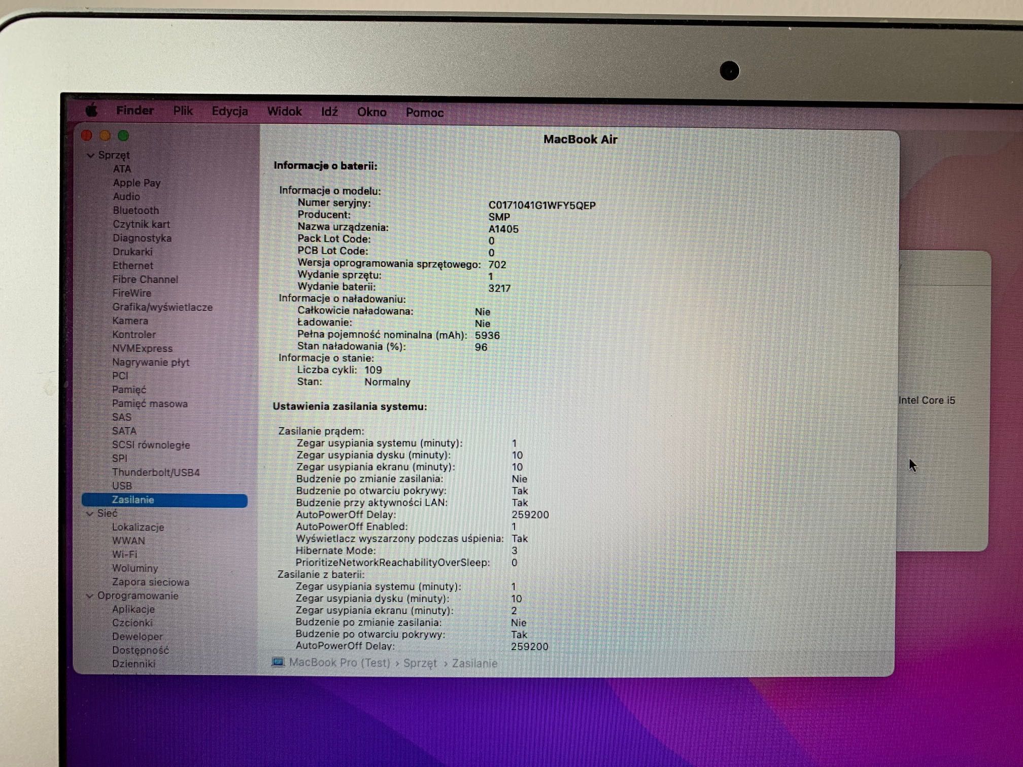 MacBook Air (2015) A1466 i5/8gb/1TB