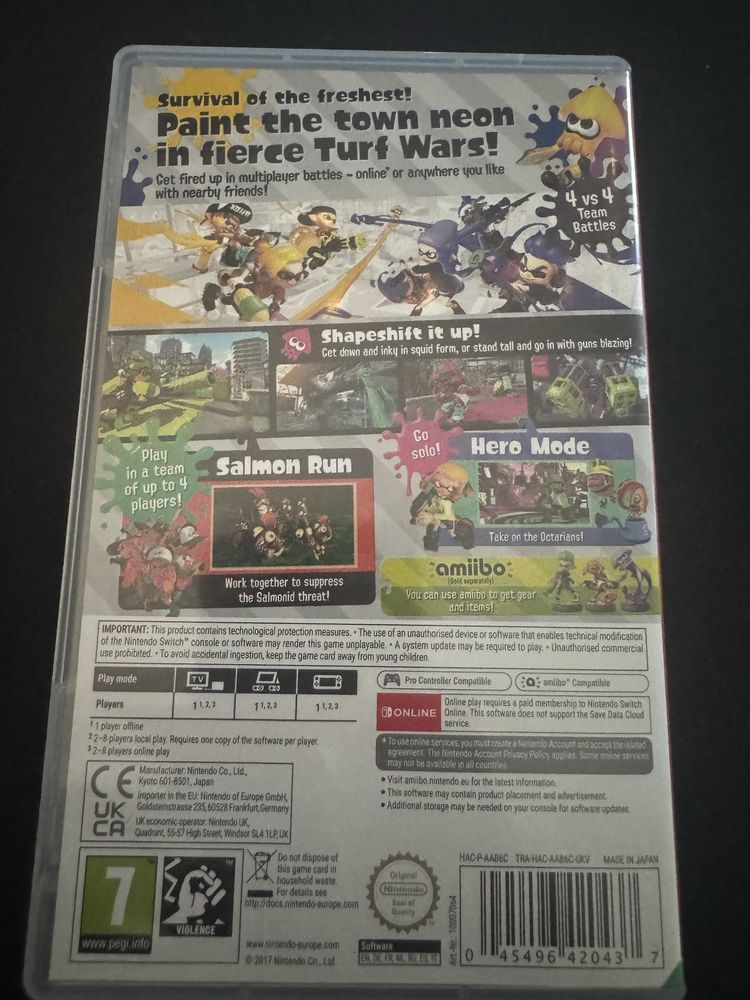 Gra splatoon 2 nintendo switch