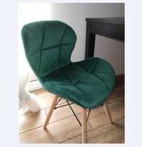 Крісло, Скандинавський Cтілець, стул велюр MiLANO (зелений), НАЛОЖКА