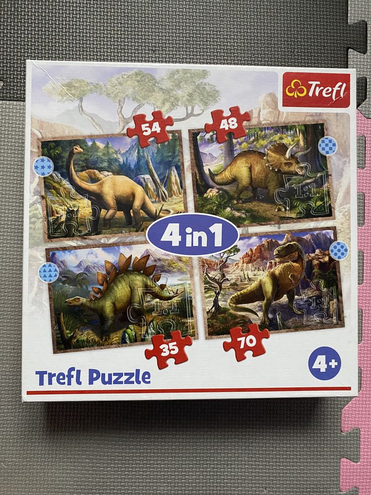 Puzzle trefl dinozaury