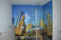 Panele szklane z grafiką do kuchni i łazienki,Szklo na ścianę,lakobel