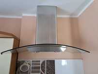 Okap kuchenny stal + szkło 90cm