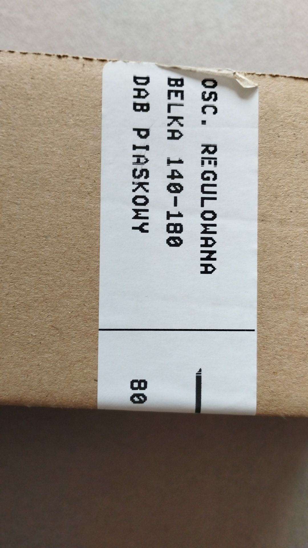 Górne belki ościeżnicy regulowanej