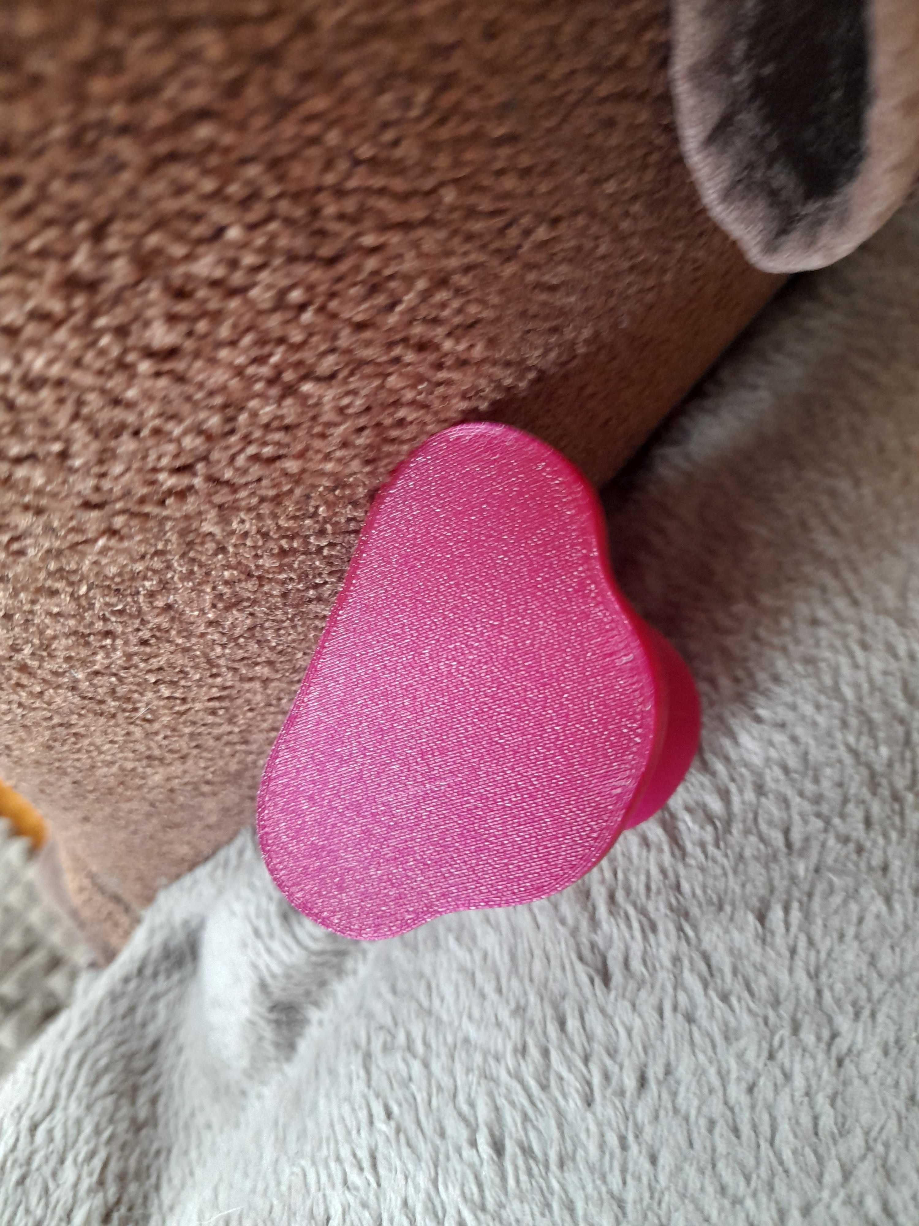 Ozdobny stojak MOAI na okulary druk 3d . Bordo (róż)