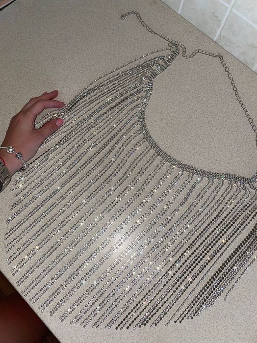 Юбка пояс из страз блестящая камни