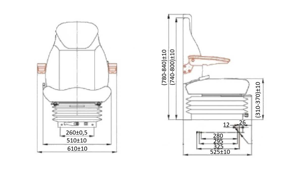 siedzenie MTZ fotel Ursus Zetor Fendt Case