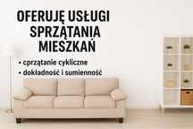 Oferuję usługi sprzątanie mieszkań, domów.