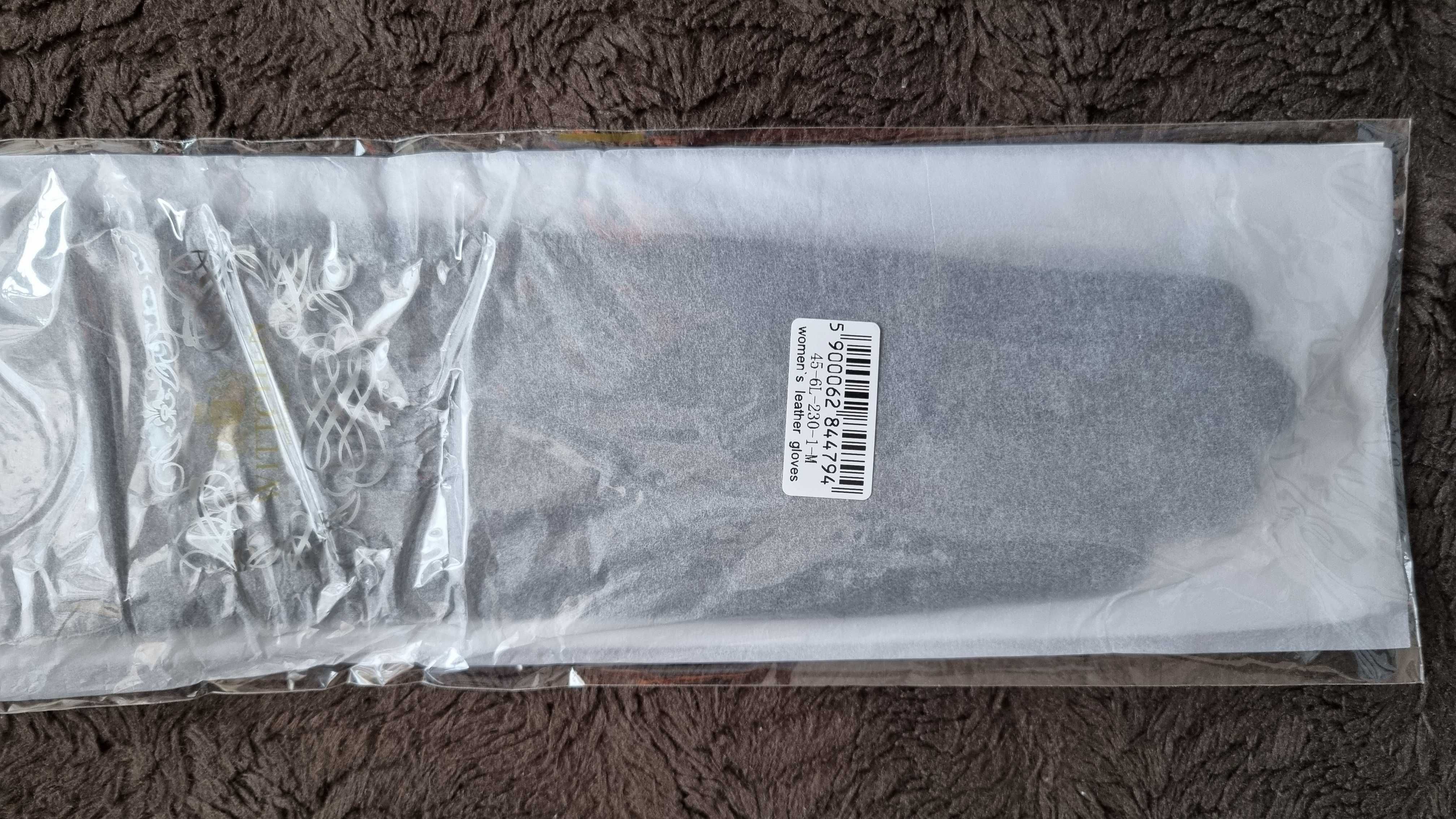 Długie rękawiczki skórzane Wittchen czarne 50 cm