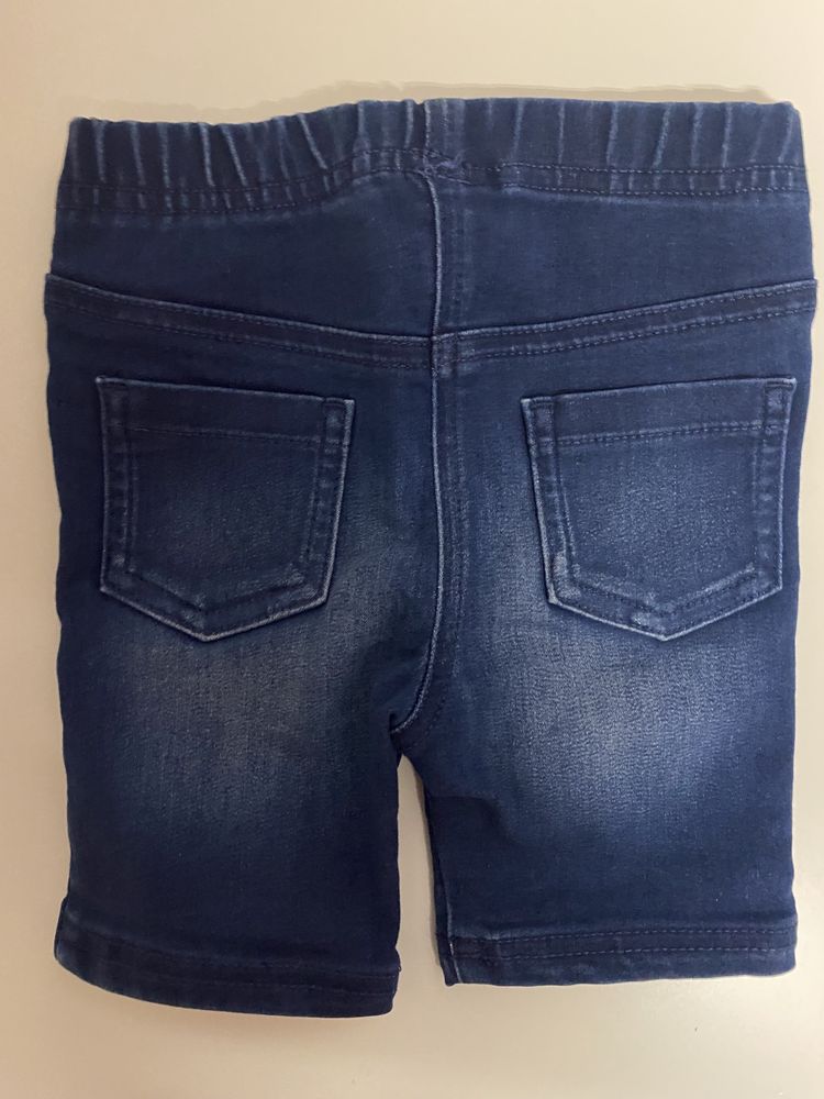 Krótkie leginsy jeansowe r 92