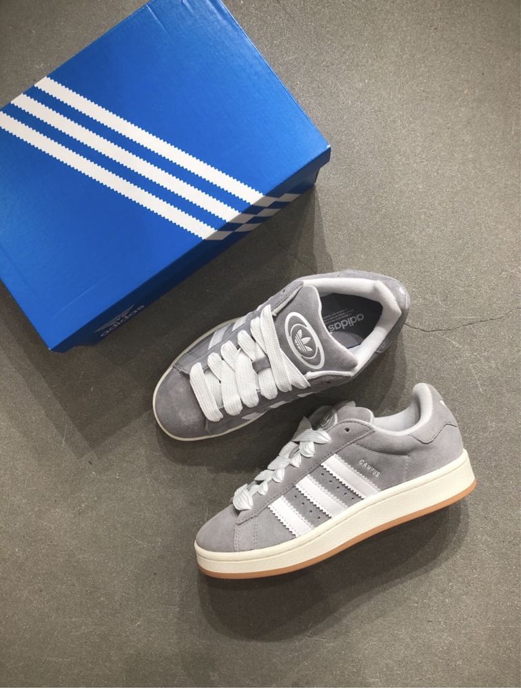 Оригінал Кросівки кеди Adidas Campus 00s Grey White адідас кампус сірі