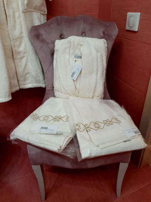 Махровый халат FRETTE, Италия, новый, S и XL, унисекс, премиальные