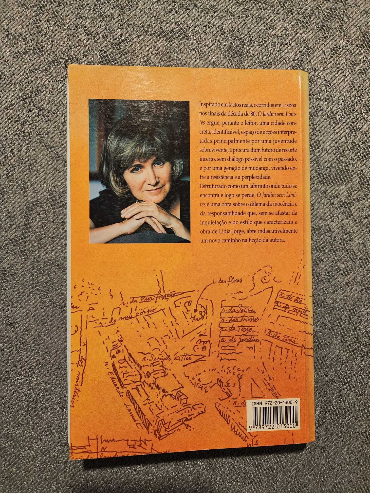 “O Jardim Sem Limites”, Lídia Jorge, livro em bom estado