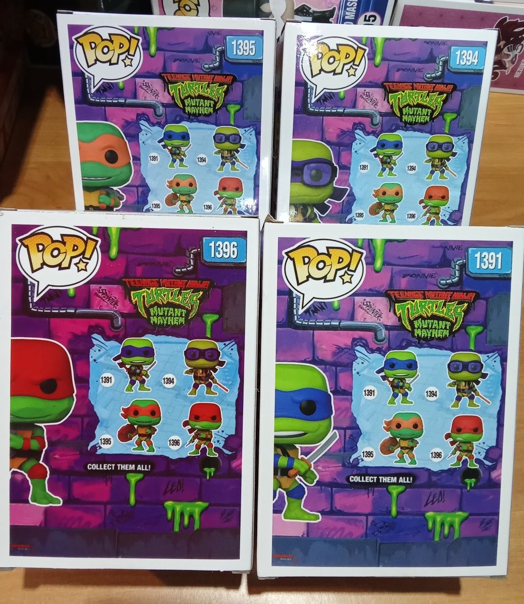 Pack teenage mutant ninja turtles TMNT novas em caixa