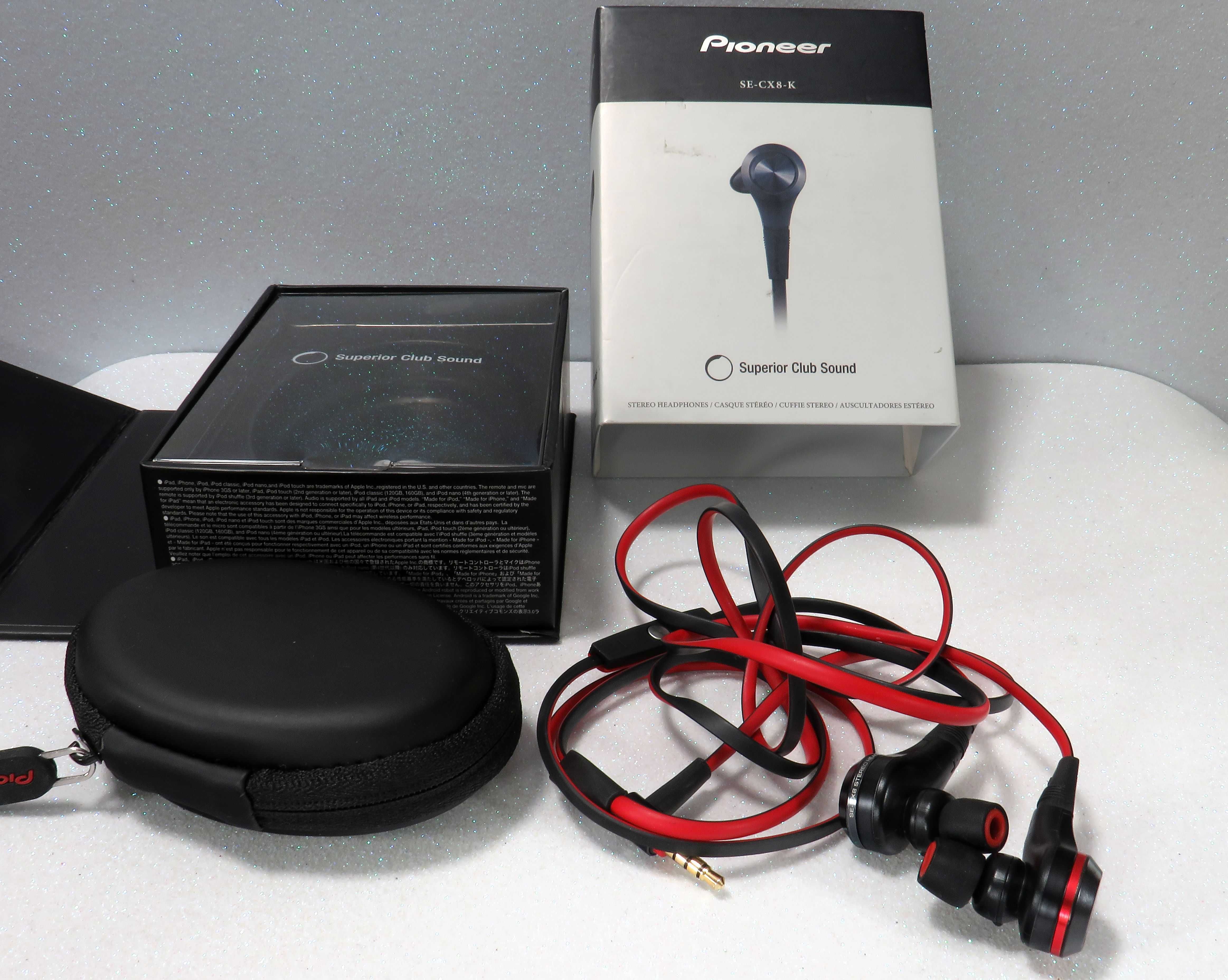 Pioneer SE-CX8K headphoes in-ear Superior Club Sound ( Japão ) novos